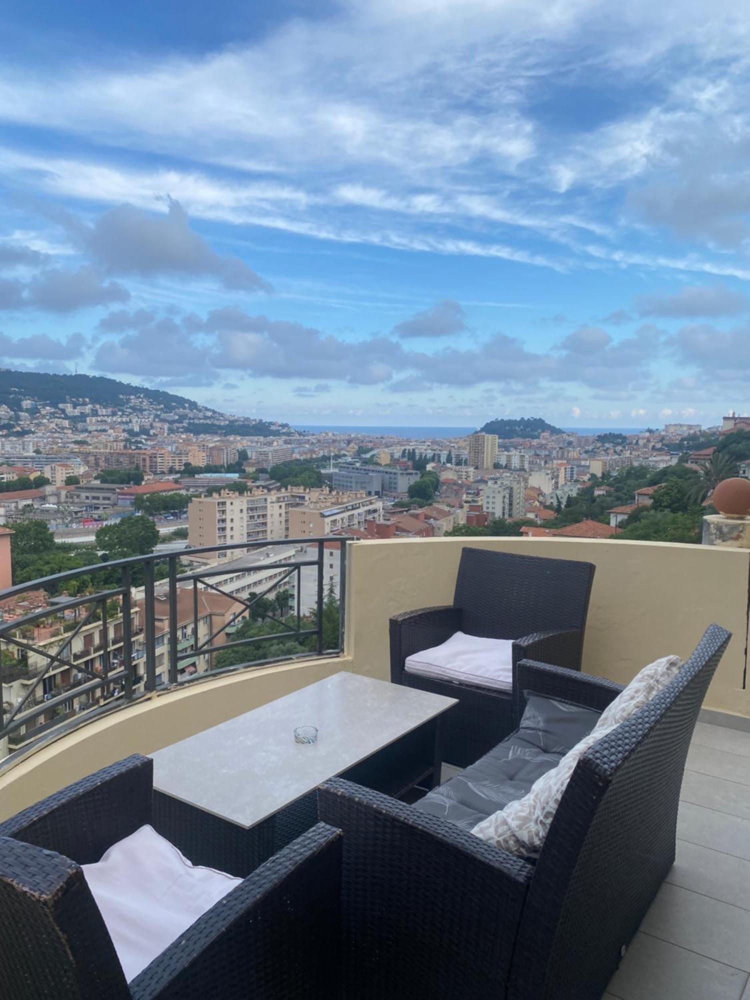 Appartement-Nice 01 Vue Mer - Panoramique Wifi-Parking 外观 照片