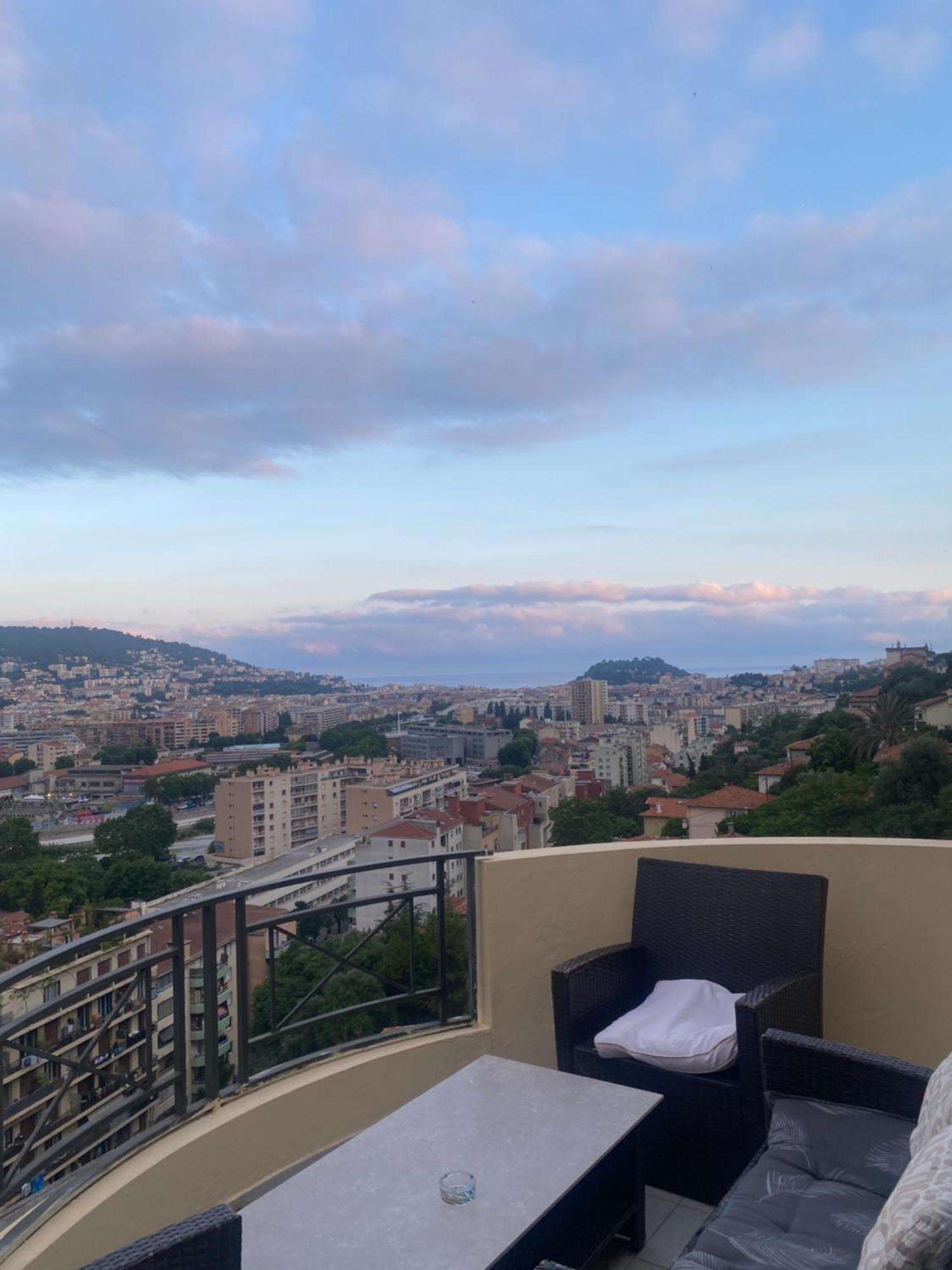 Appartement-Nice 01 Vue Mer - Panoramique Wifi-Parking 外观 照片