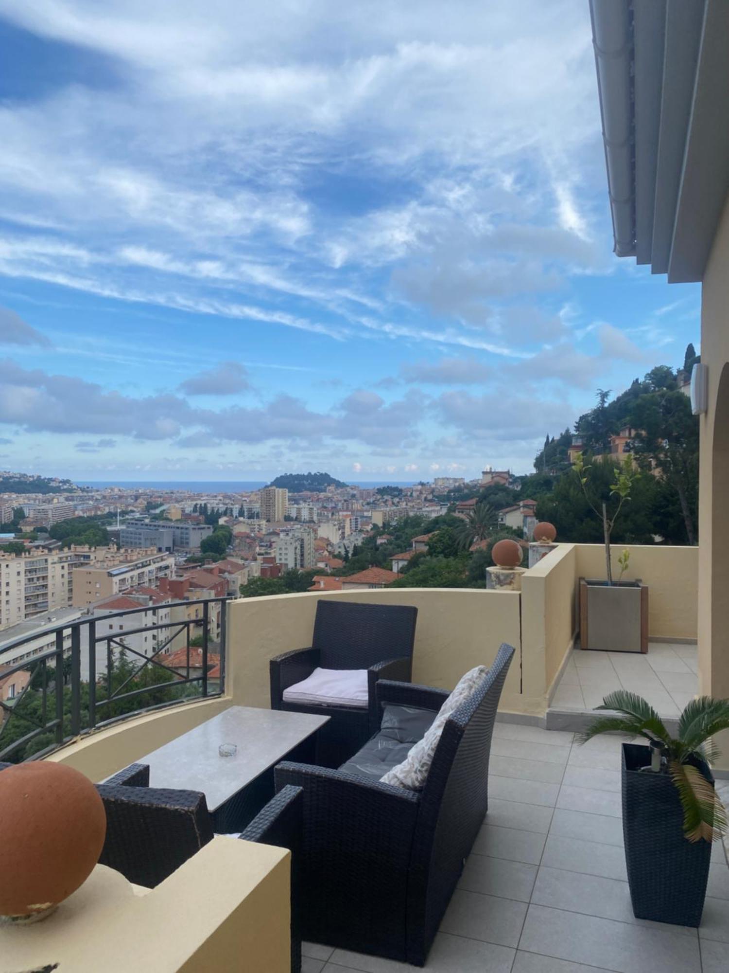 Appartement-Nice 01 Vue Mer - Panoramique Wifi-Parking 外观 照片