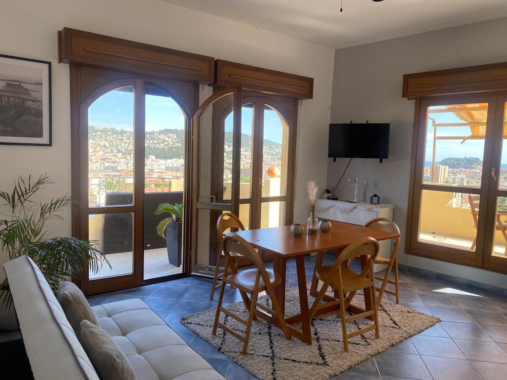 Appartement-Nice 01 Vue Mer - Panoramique Wifi-Parking 外观 照片